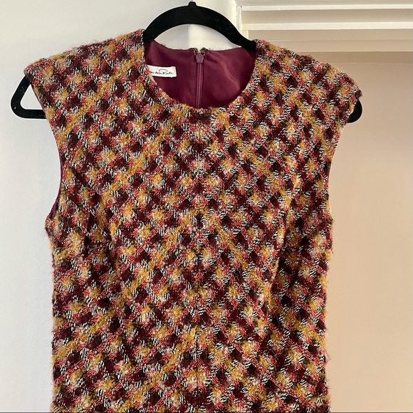 ⛔️SOLD OSCAR DE LA RENTA Wool ALine Midi Dress - Picture 3 of 8